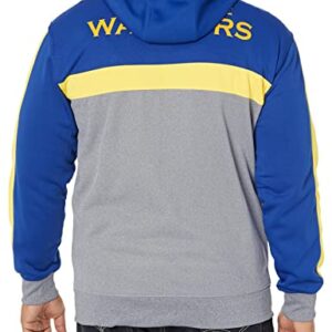 Ultra Game NBA Golden State Warriors Mens Soft Fleece Full Zip Jacket Hoodie, Team Color, Medium