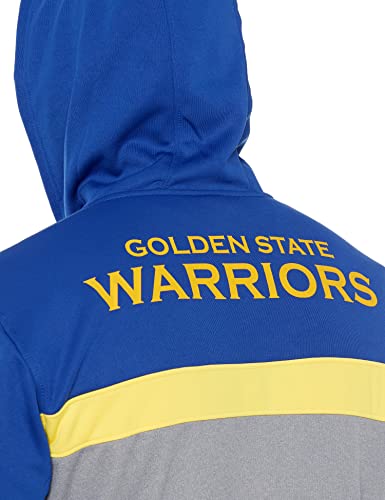 Ultra Game NBA Golden State Warriors Mens Soft Fleece Full Zip Jacket Hoodie, Team Color, Medium