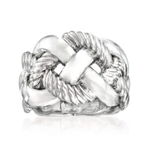 ross-simons italian sterling roped ring