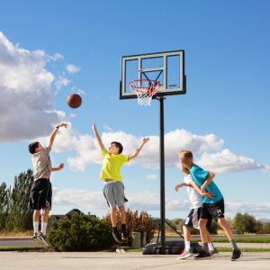 Fusion Courtside Portable Basketball System, 46 Inch Backboard