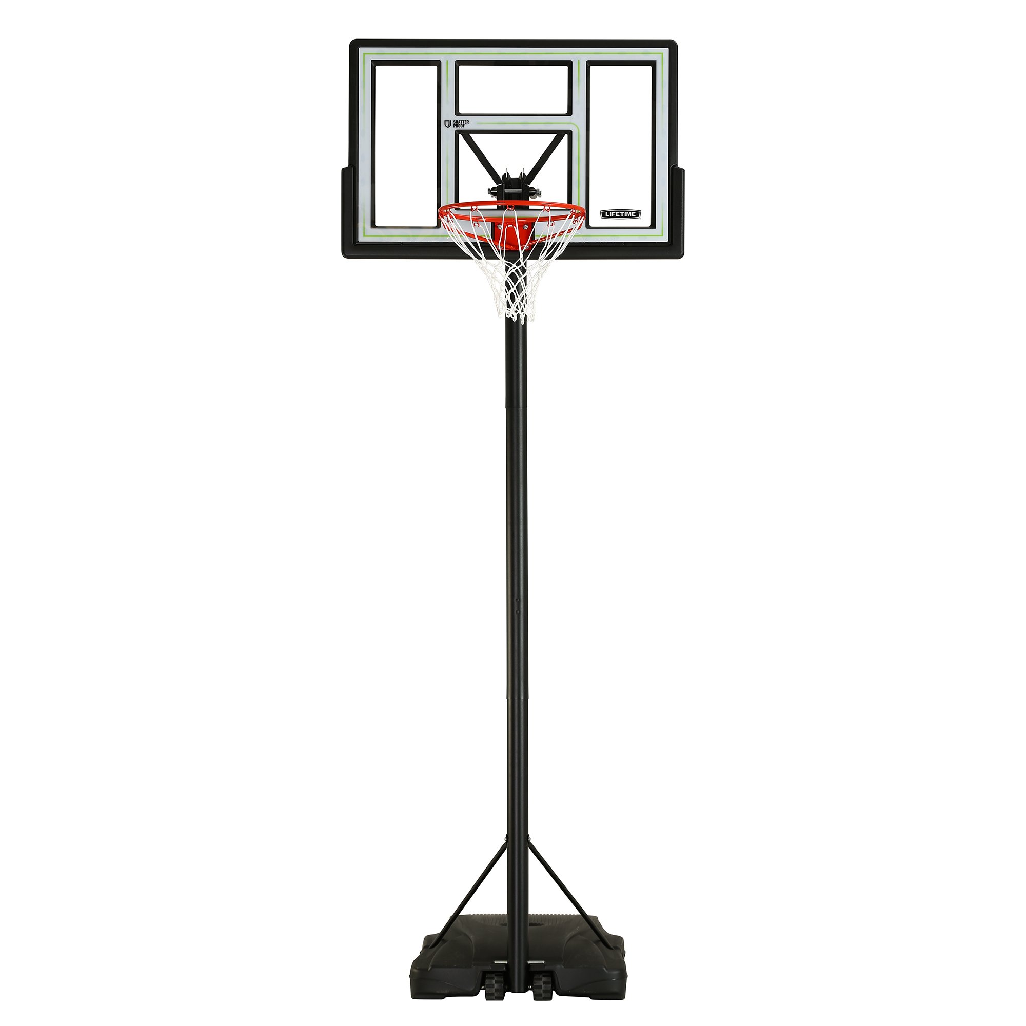 Fusion Courtside Portable Basketball System, 46 Inch Backboard