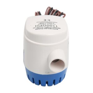 Amarine Made Bilge Pump for Boat Automatic Submersible 12V 1100GPH Bilge Water Pump with Float Switch