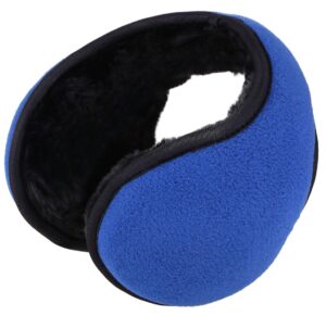 jasmine unisex sherpa fleece lined winter earmuffs,royal blue