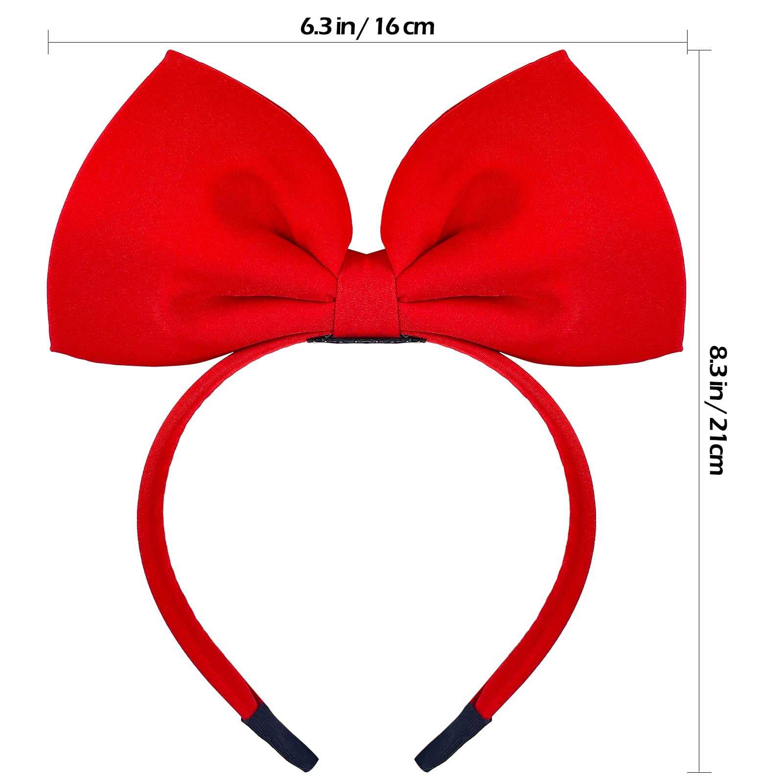 Red Bow Headband Red Bowknot Headband for Women Gril Christmas Halloween Cosplay Headwear