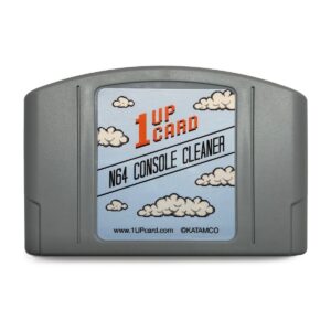 1upcard video game console cleaner compatible with nintendo 64 (n64)