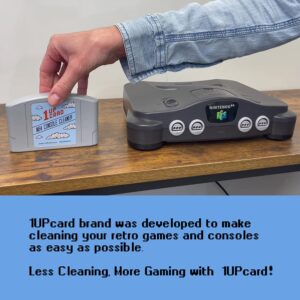 1UPcard Video Game Console Cleaner Compatible With Nintendo 64 (N64)