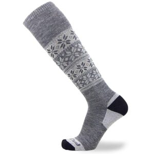 pure athlete alpaca ski socks – men warm wool sock, women skiing, snowboarding