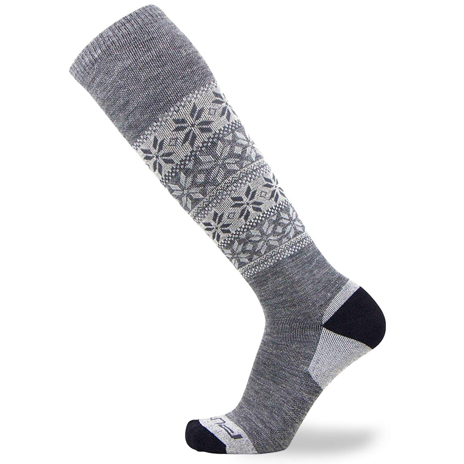 Pure Athlete Alpaca Ski Socks – Men Warm Wool Sock, Women Skiing, Snowboarding