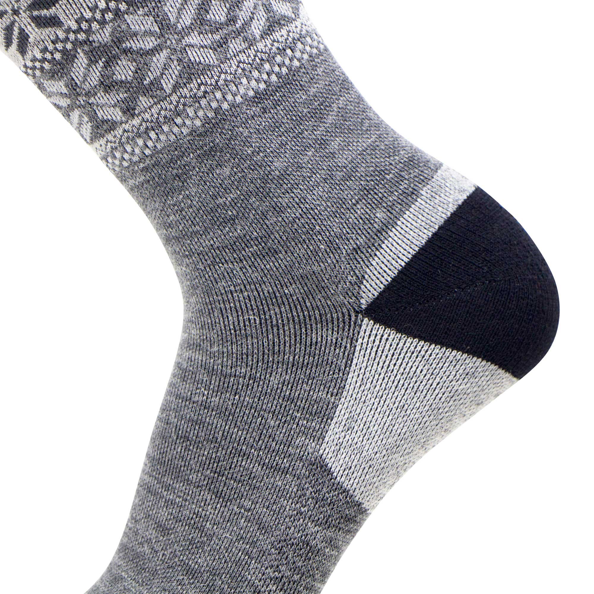 Pure Athlete Alpaca Ski Socks – Men Warm Wool Sock, Women Skiing, Snowboarding