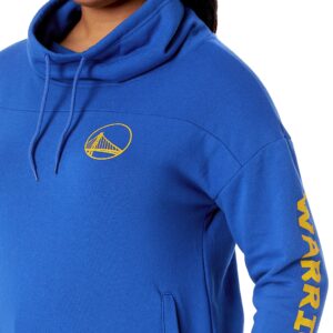 Ultra Game NBA Golden State Warriors Womens Quarter Zip Fleece Pullover Sweatshirt with Zipper, Team Color, Large