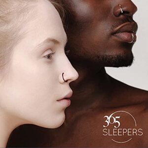 365 SLEEPERS 2PCS 18G 6mm - 13mm Surgical Steel 18G Hinged Hoop Segment Septum Cartilage Helix Tragus Nose Ring Unisex Sleeper Earrings