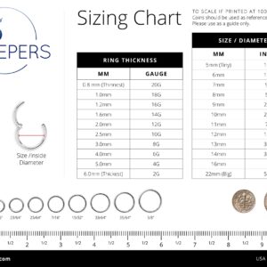 365 Sleepers 2PCS 16G Surgical Steel 6mm - 16mm Hinged Hoop Segment Septum Cartilage Helix Tragus Nose Ring Unisex Sleeper Earrings