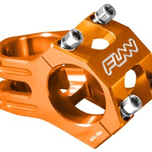 Funn Funnduro MTB Stem with 35mm Bar Clamp - The Ultimate Ultralight and Tough Alloy Bicycle Stem for Mountain Bike and BMX Bike, Length 45mm stem (Orange)