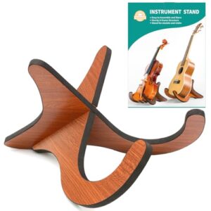 WOGOD Ukulele Stand Instrument Stand Folding Portable Stand for Mandolins and Violins .