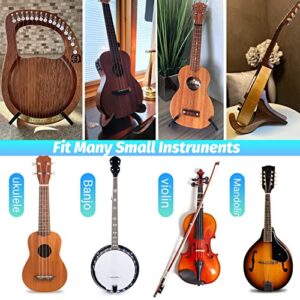 WOGOD Ukulele Stand Instrument Stand Folding Portable Stand for Mandolins and Violins .