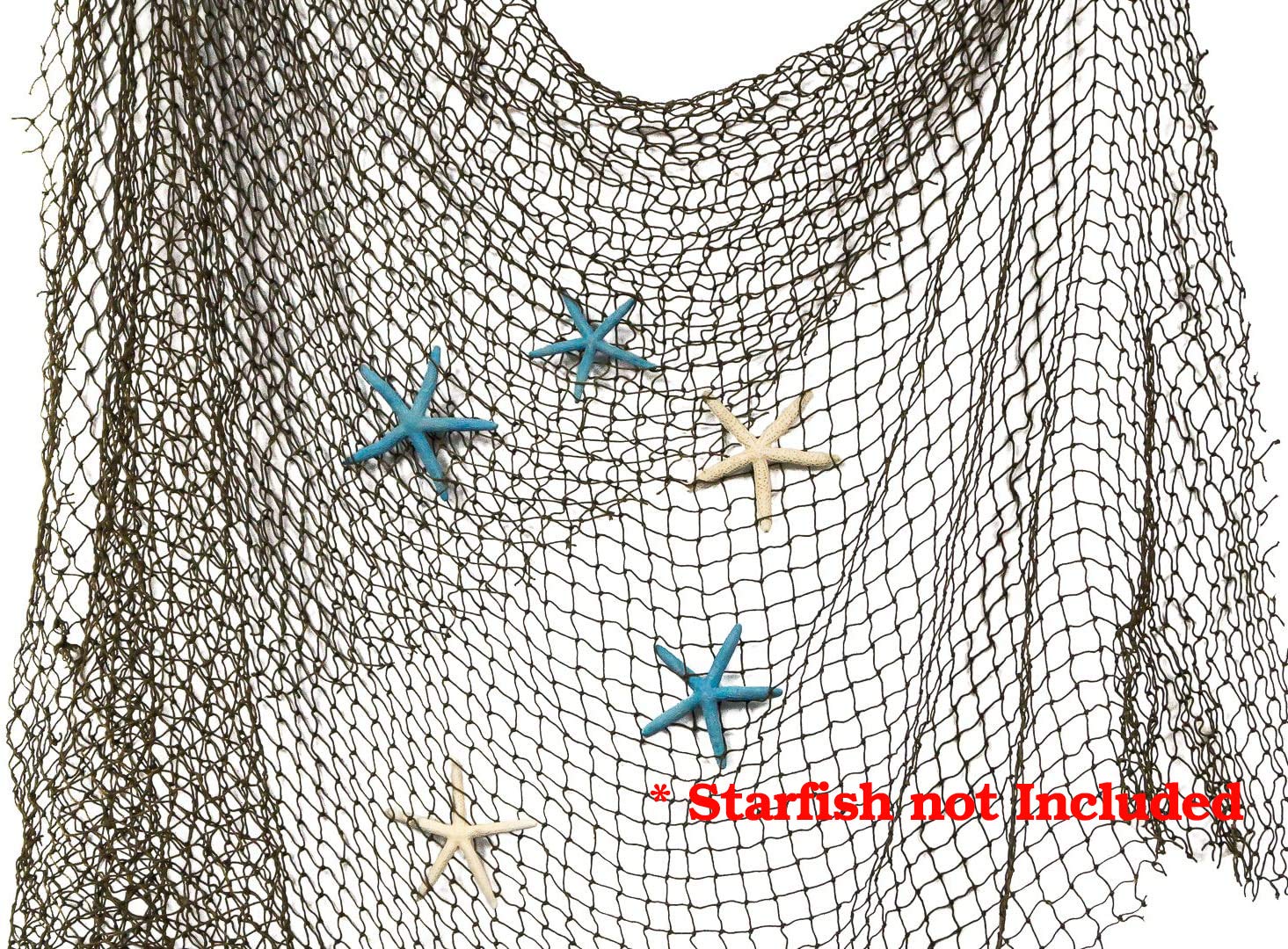 Fishing Net - 1 Pack of 5' X 7' - Fishing Net Décor - Decorative Fishing Net Wall Decor - Nautical Fish Net - Fishing Net Decoration - Fish Net Decorative - Fishnet Décor - Sea Netting Décor