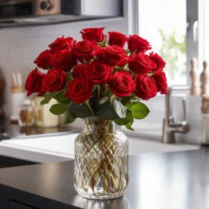 red roses- beautiful gift- 100 fresh flowers