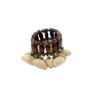 Mowind African Tribal Style Nuts Shell Bracelet Dora Nut Handbell Percussion Accessories