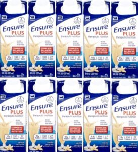 ensure plus vanilla, 8 ounce recloseable carton, abbott 64905 - 10.6 ounce (pack of 10)