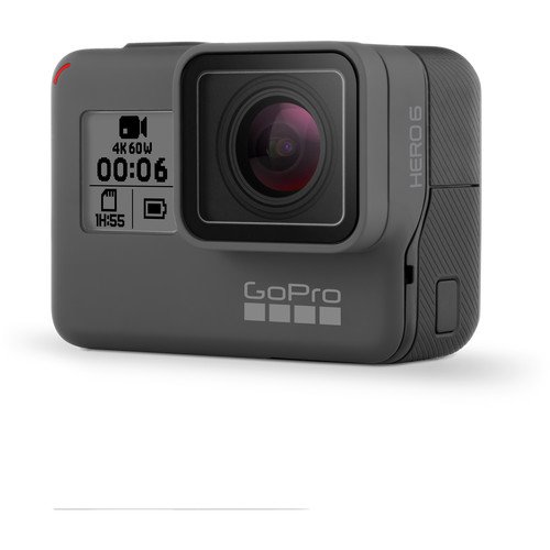 GoPro HERO6 Black CHDHX-601 + 64GB microSDXC + Battery Hero 3-Way + Micro HDMI Cable + Case Hero and Accessories + Memory Card Wallet Bundle