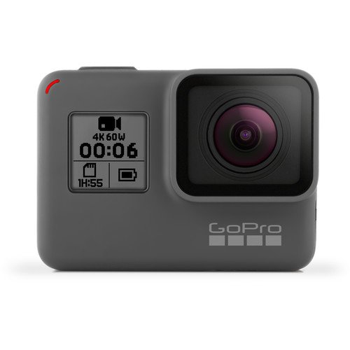 GoPro HERO6 Black CHDHX-601 + 64GB microSDXC + Battery Hero 3-Way + Micro HDMI Cable + Case Hero and Accessories + Memory Card Wallet Bundle