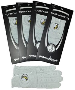 golden eagle golf 4 pack glove 100% cabretta leather men's xxx large left hand glove for right hand player