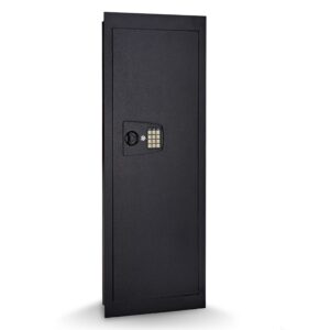 snapsafe in wall long gun safe - secure heavy duty flush security safe with digital keypad - use as a gun cabinet, rifle safe, or home safe for valuables - installs in minutes, 44 x 16.25 x 4 inches