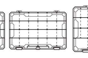 Flambeau Outdoors T5PW "IKE" Multiloader Tackle Box, Fishing Organizer with Tuff Tainer Boxes Included, Zerust Anti-Corrosion Technology - Translucent Red/Gray