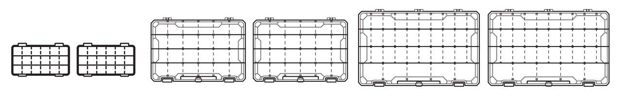 Flambeau Outdoors T5PW "IKE" Multiloader Tackle Box, Fishing Organizer with Tuff Tainer Boxes Included, Zerust Anti-Corrosion Technology - Translucent Red/Gray