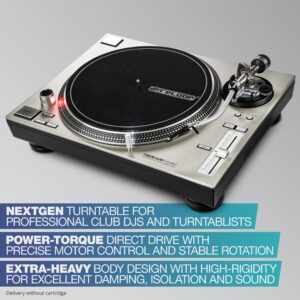 Direct Drive High Torque Turntable in silver