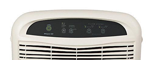 Whirlpool Whispure Air Purifier WP500 (New Version of AP51030K) 490 sq ft Filtration with True HEPA and Carbon Pre-Filter 8171434K, 1183054K. Compact Odor Allergen Eliminator (WP500P-Pearl White)