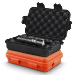 the little green change 2pcs small waterproof box - waterproof hard case with foam waterproof case flash drive storage case geocache containers - waterproof storage box