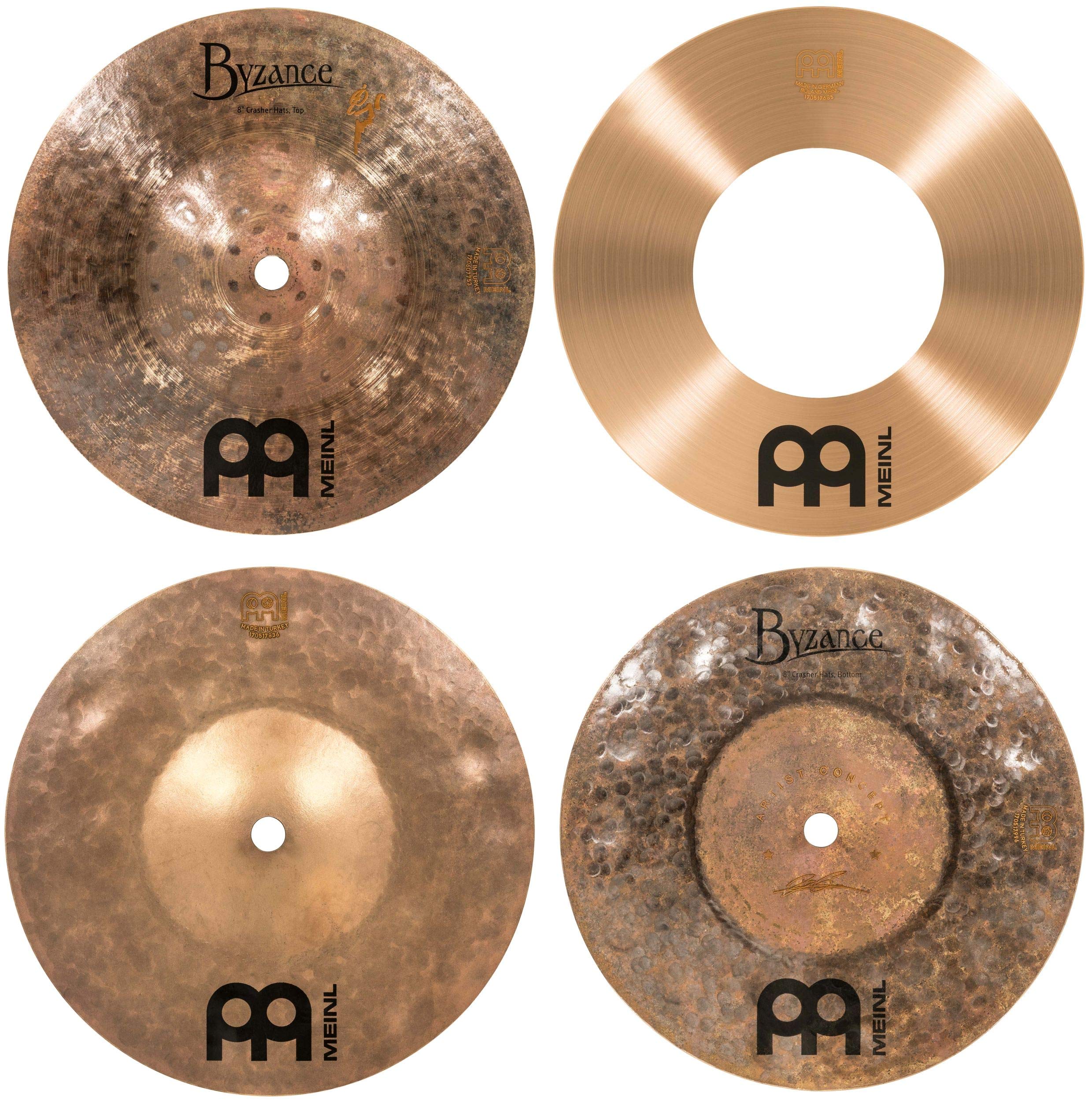 Meinl Cymbals Artist Concept Model - Benny Greb Crasher Hi-Hat Cymbal - 8 Inch