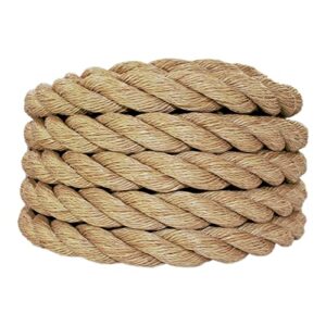 SGT KNOTS Twisted ProManila Rope - UnManila, Twisted 3 Strand outdoor rope, Lightweight Synthetic Rope for DIY Projects, Marine, Commercial (1.5" x 50ft)