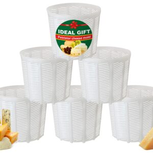 PetriStor 6 Pcs Soft Cheese Mold for Cheese Making 1.85QT - Cheese Making Mold - Cream Cheese Form Mold - Homemade Cheese Making Supplies - Molde Para Queso Fresco Casero - Feta Cheese Making Basket