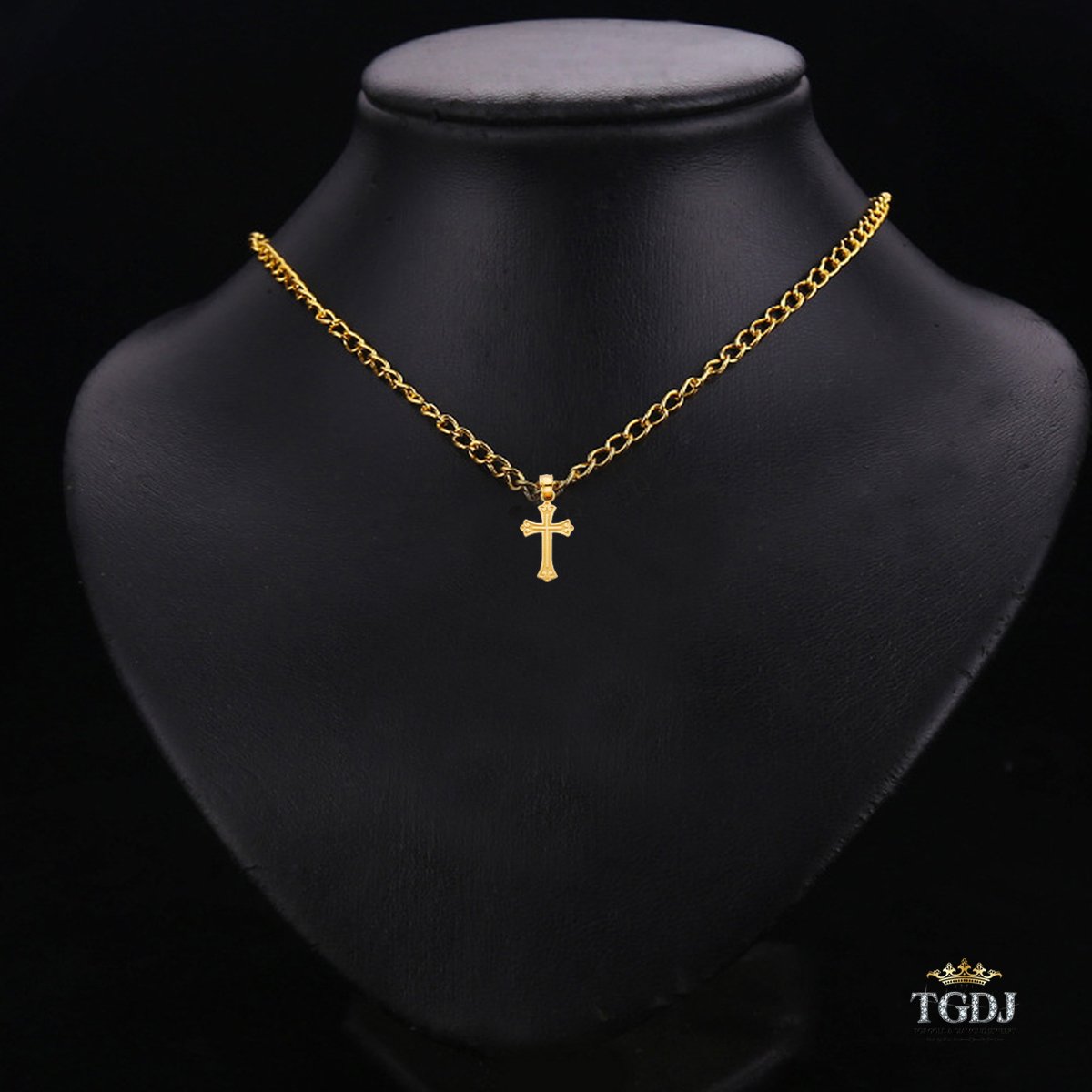 14K Yellow Gold Tiny Cross Pendant - Religious Charm - High Polish Finish Spiritual Symbol - Elegant Fine Jewelry - Perfect Gift for Birthday, Easter, Christmas & for All Occasions