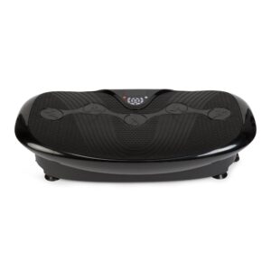 zen shaper® plus vibration plate - black (2023 new model) - fitness oscillating vibration platform – mp3 music – 3 exercise areas (walk-jogging-running) -2 years warranty