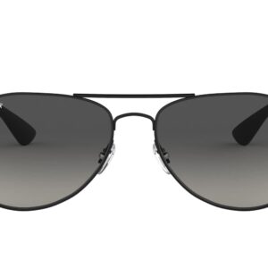 Ray-Ban RB3549 Aviator Sunglasses, Black/Polarized Light Grey Gradient Dark Grey, 61 mm