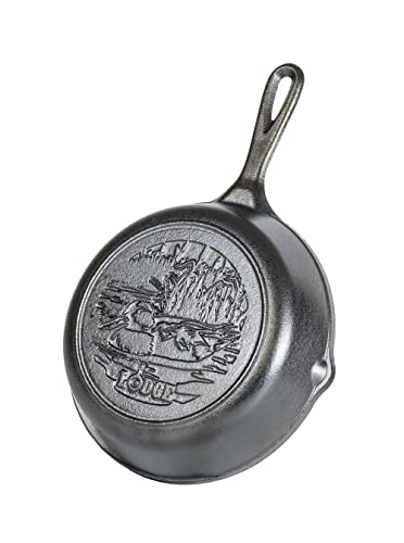 Lodge Wildlife Series - 8 Inch Seasoned Cast Iron Skillet with Duck Scene