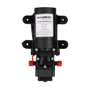 Camplux 12V DC Water Pump, 1.2GPM Diaphragm Pump for Caravan RV Marine Fishing Boat