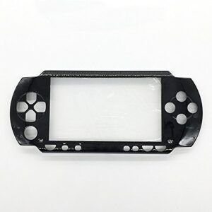 Front Face Plate Faceplate Shell Case Cover Replacement for Sony PSP 1000 1001 Fat (Black)