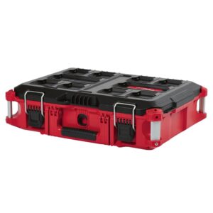 heavy duty, versatile and durable modular storage system packout 22 in.tool box by milwaukee, interior organizer trays, heavy duty latches