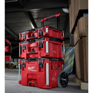 Heavy Duty, Versatile And Durable Modular Storage System PACKOUT 22 in.Tool Box By Milwaukee, Interior Organizer Trays, Heavy Duty Latches