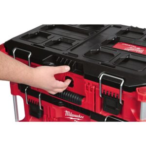 Heavy Duty, Versatile And Durable Modular Storage System PACKOUT 22 in.Tool Box By Milwaukee, Interior Organizer Trays, Heavy Duty Latches