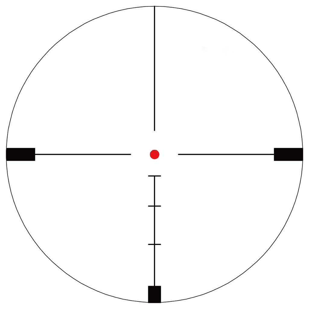 Vector Optics Hugo 6-24x50 Second Focal Plane (SFP) Riflescope with Illuminated Center Dot BDC Reticle, 25.4mm Tube, 1/4 MOA Per Adjustment, Turret Lock System, Free Mount Rings, Lens Caps, Sunshade