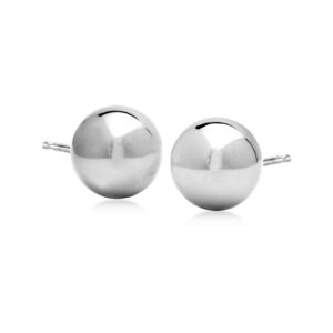 ross-simons italian 10mm sterling silver ball stud earrings