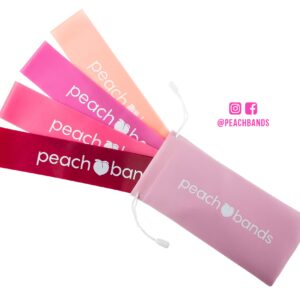 Peach Bands Resistance Bands Set - Exercise Workout Bands for Legs and Butt