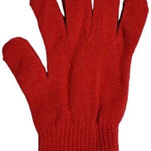 Winter Magic Gloves, 12 Pairs Stretchy Warm Knit Bulk Pack Mens Womens