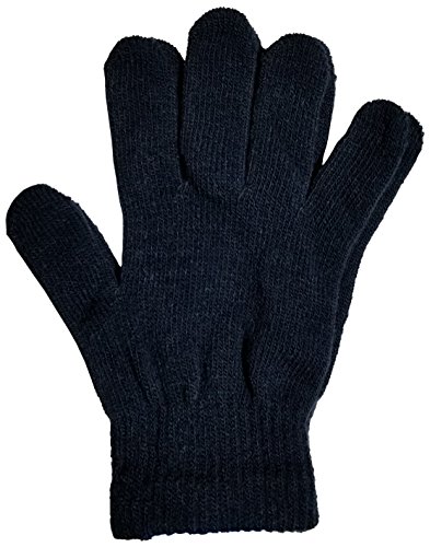 Winter Magic Gloves, 12 Pairs Stretchy Warm Knit Bulk Pack Mens Womens