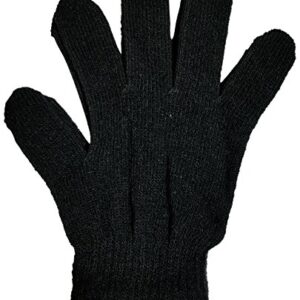 Winter Magic Gloves, 12 Pairs Stretchy Warm Knit Bulk Pack Mens Womens